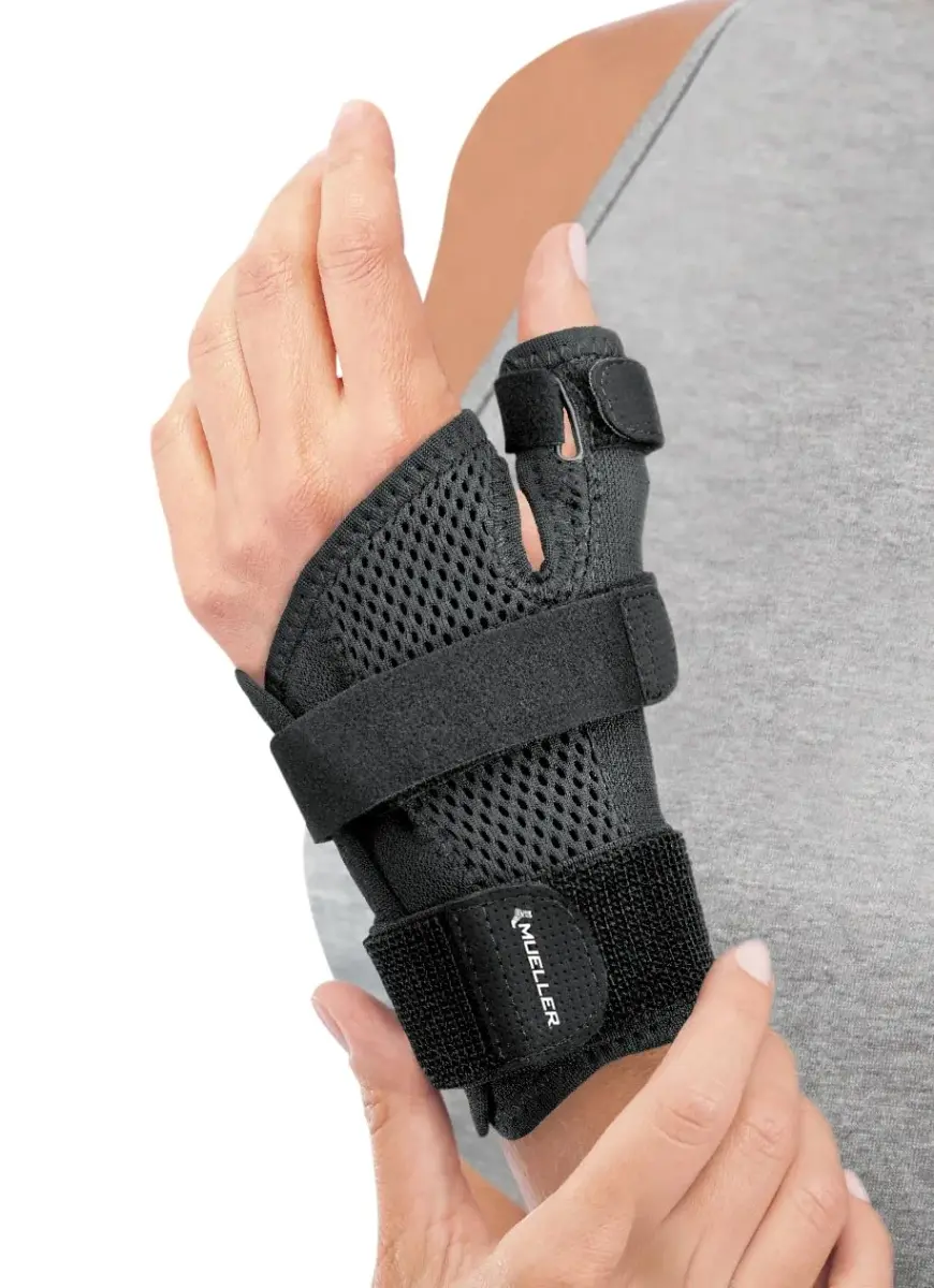 MUELLER Adjust-to-Fit Thumb Brace Spica Splint 600g (21.16 oz) | Targeted Compression for Pain Relief - view 3