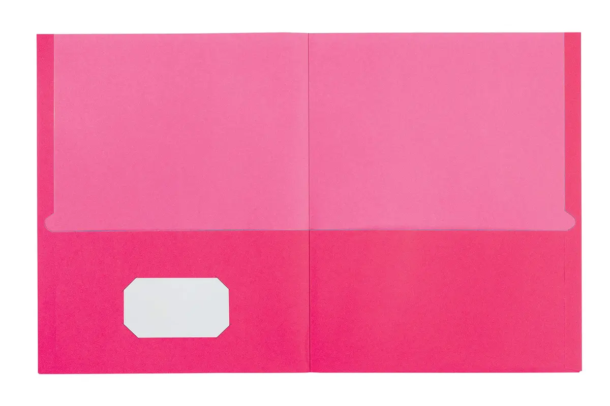 Oxford 2 Pocket Folders, Textured Paper, Assorted Colors, Letter Size, 200 Count | Heavy Paper Texture for Office & School - view 4