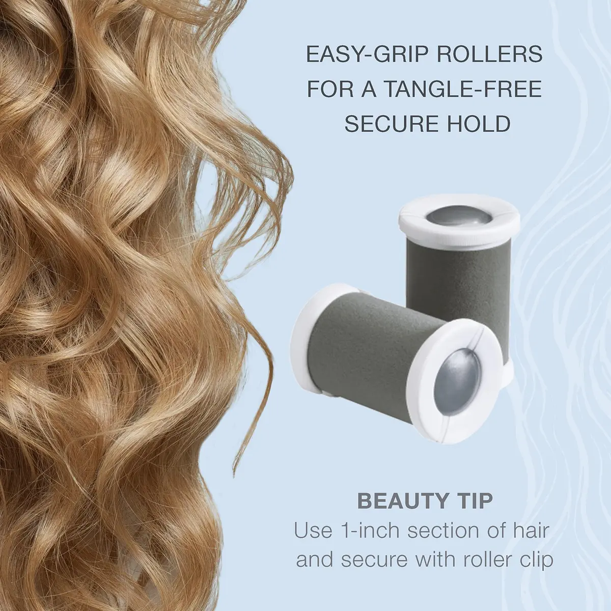 Conair Double Ceramic Hot Rollers 1½-Inch Pink/White | Long, Medium & Short Hair, Dual Voltage - view 5