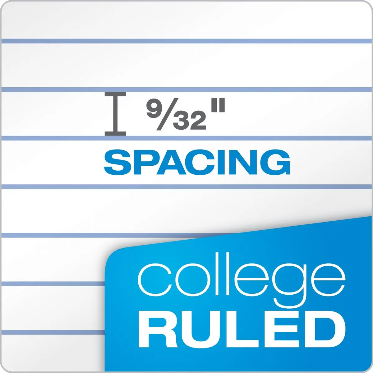 Oxford Loose Leaf Paper 8.5" x 11" | College Ruled, 500 Sheets, 3-Hole Punched (Pack of 10) - view 4