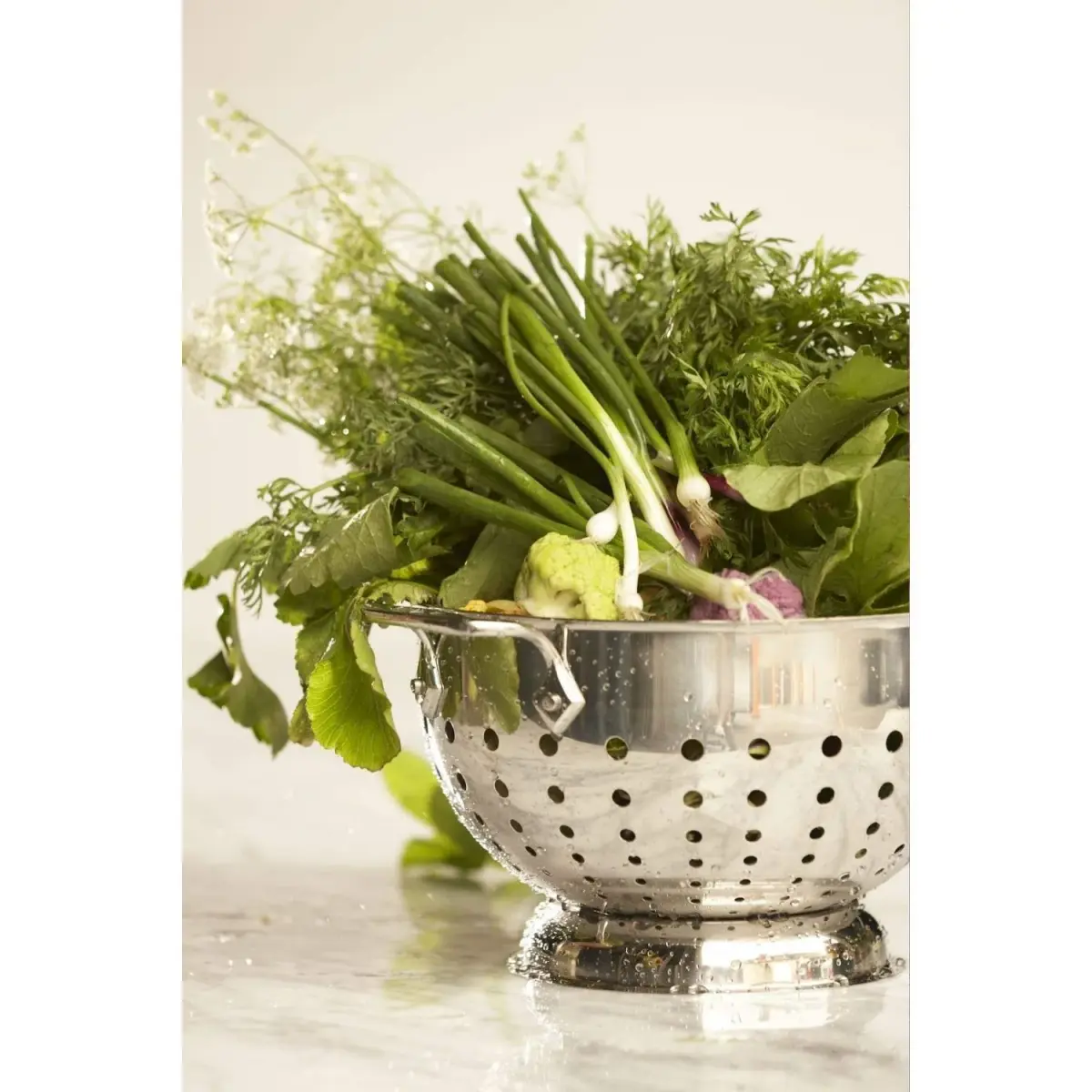 All-Clad Stainless Steel Colander 3 Quart (Pack of 2) | Quick Drainage & Stability - view 3