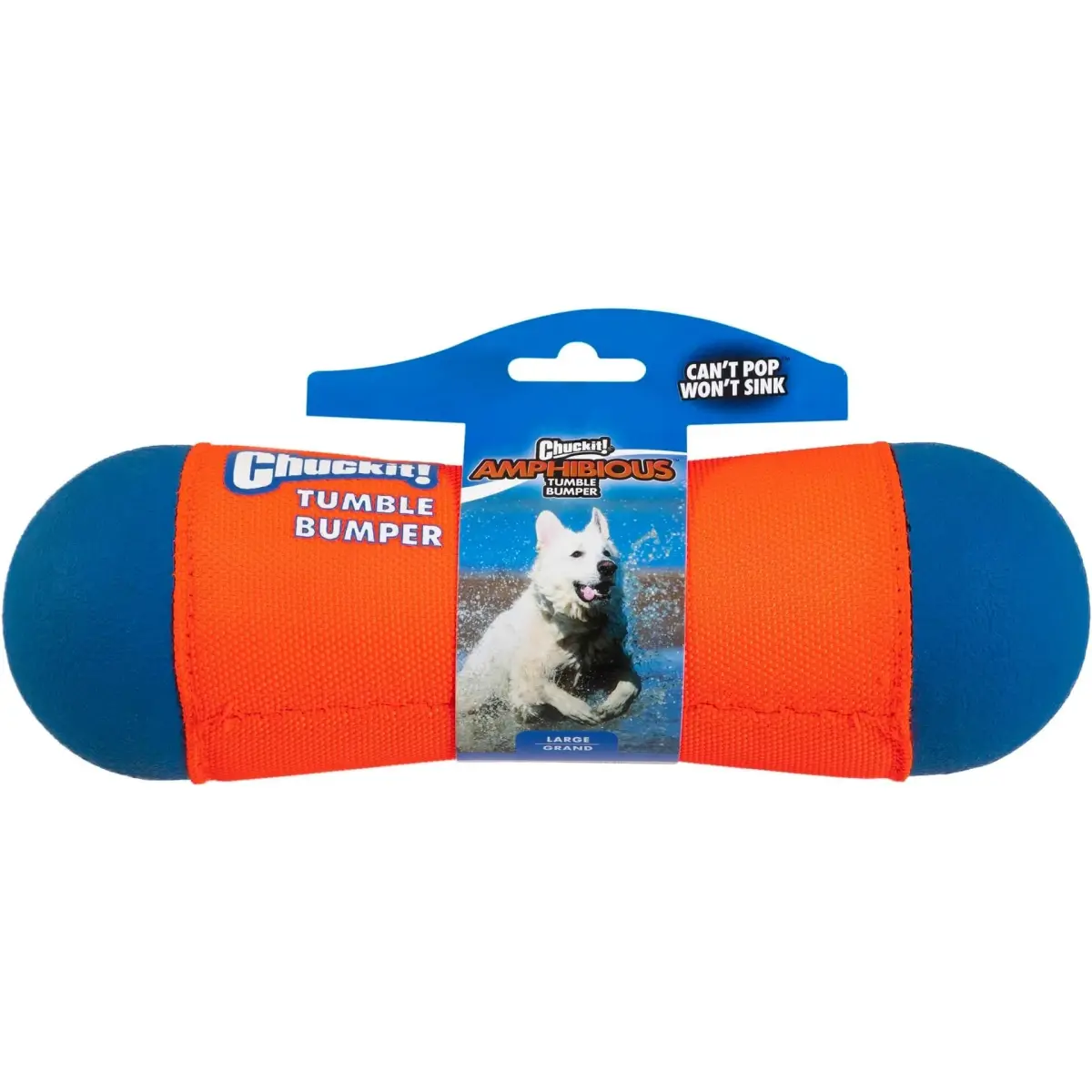 Chuckit! Amphibious Tumble Bumper Dog Toy Large (Pack of 12) | Floats High, Bounces Randomly - main product image