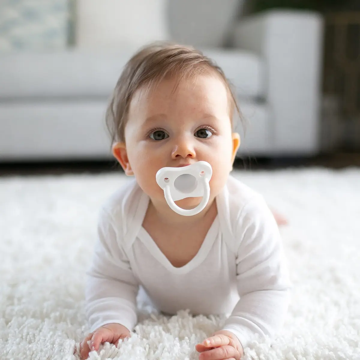 Dr. Brown's HappyPaci Silicone Baby Pacifier 0-6m | BPA-Free, Contoured Shield - view 9