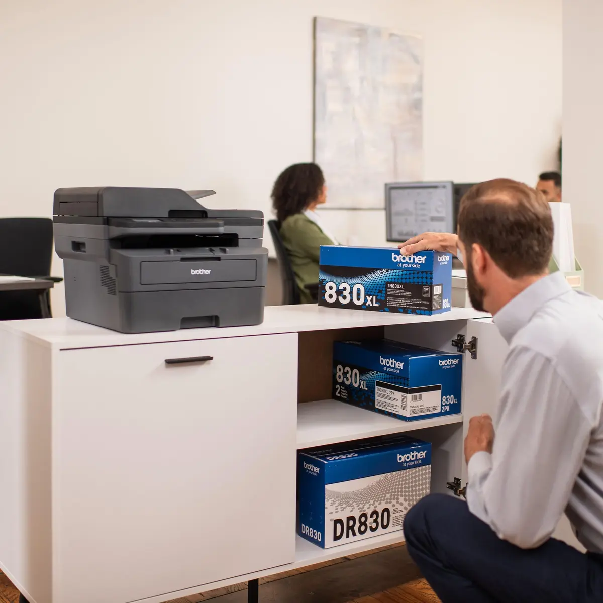 Brother Genuine TN830XL Black High Yield Toner Cartridge 2-Count | Print up to 3,000 Pages Each - view 7