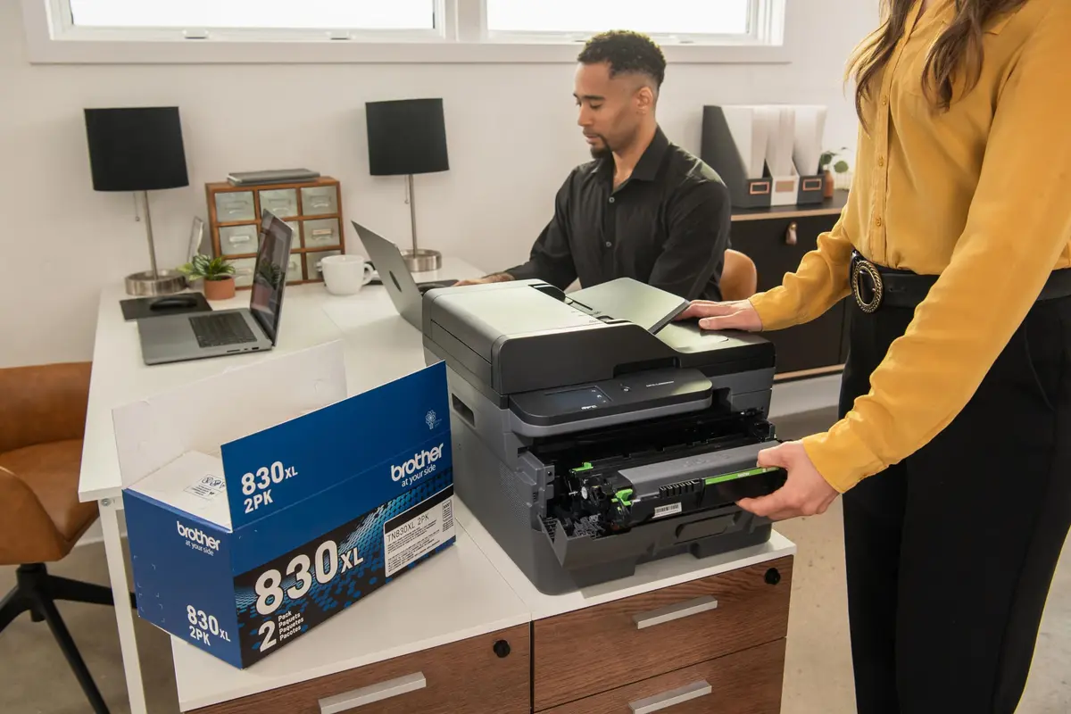 Brother Genuine TN830XL Black High Yield Toner Cartridge 2-Count | Print up to 3,000 Pages Each - view 4