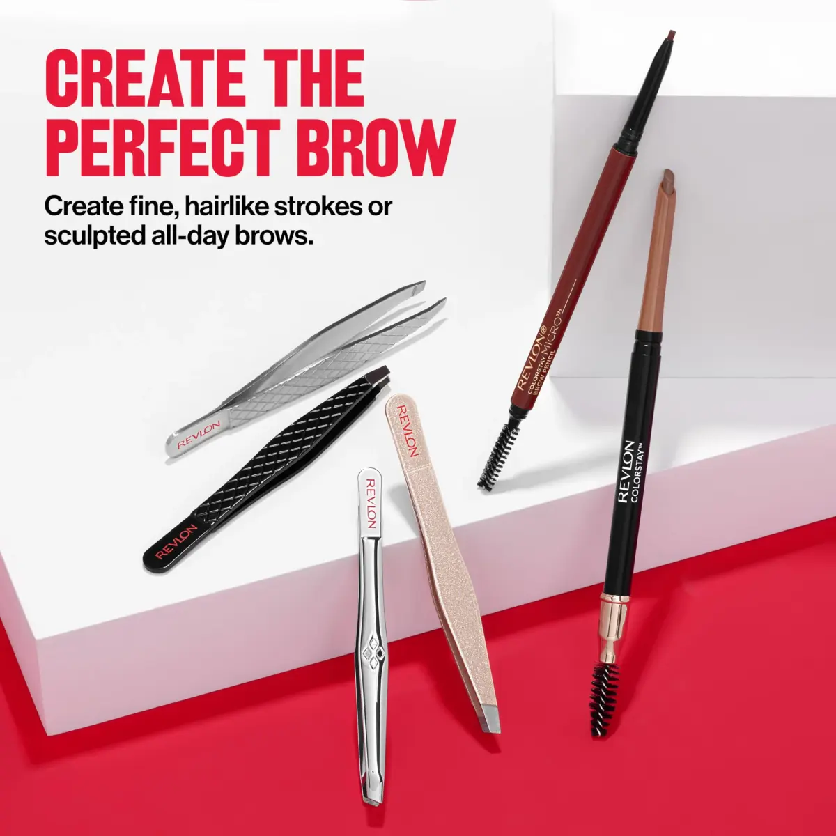 REVLON Expert Slant Tweezer, High Precision For an Easy Hair Removal, Made With Stainless Steel, 12 Count | Perfectly Aligned Slant Tips - view 9