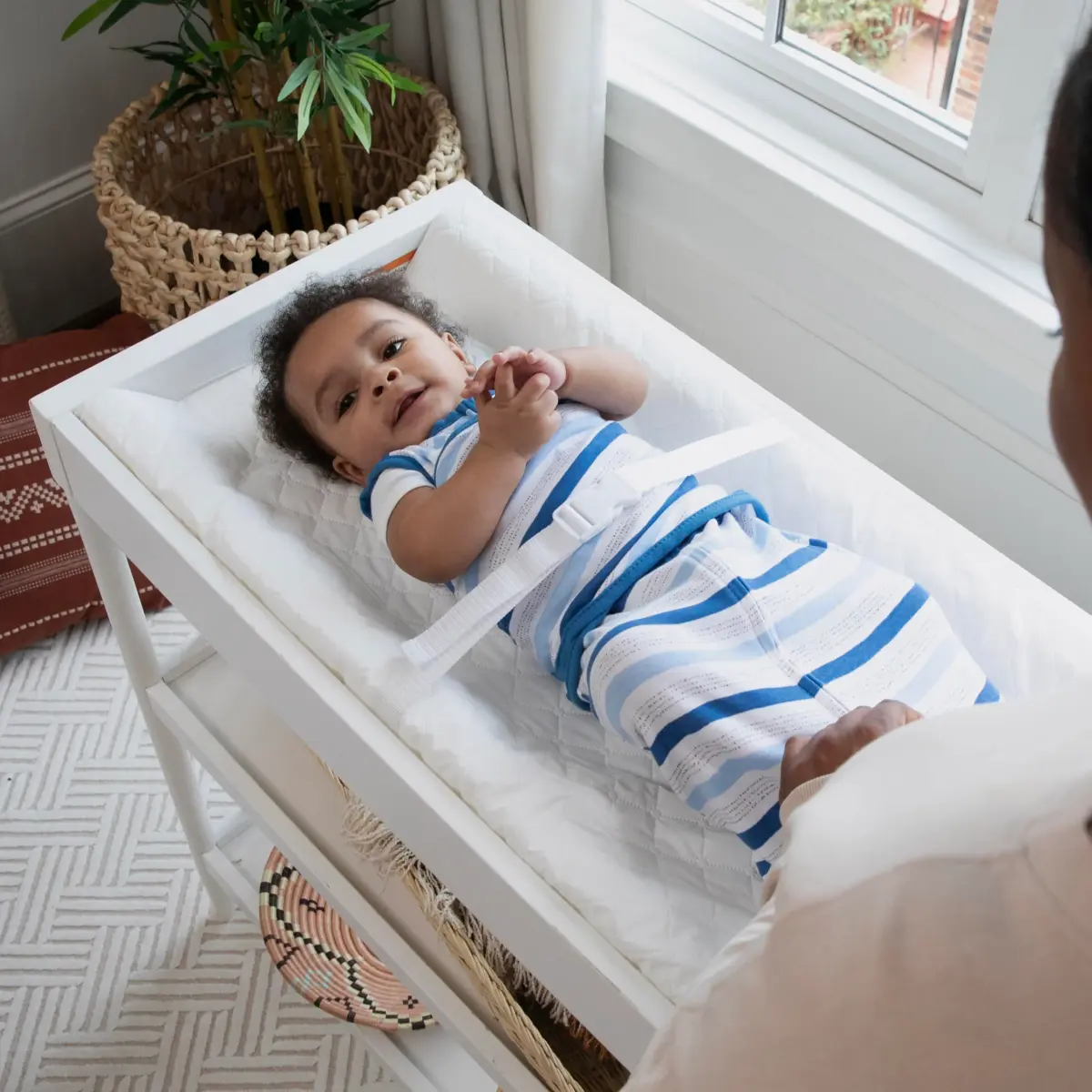 Summer by Ingenuity Contoured Changing Pad – Pack of 6 | Waterproof Liner & Safety Strap Included - view 6