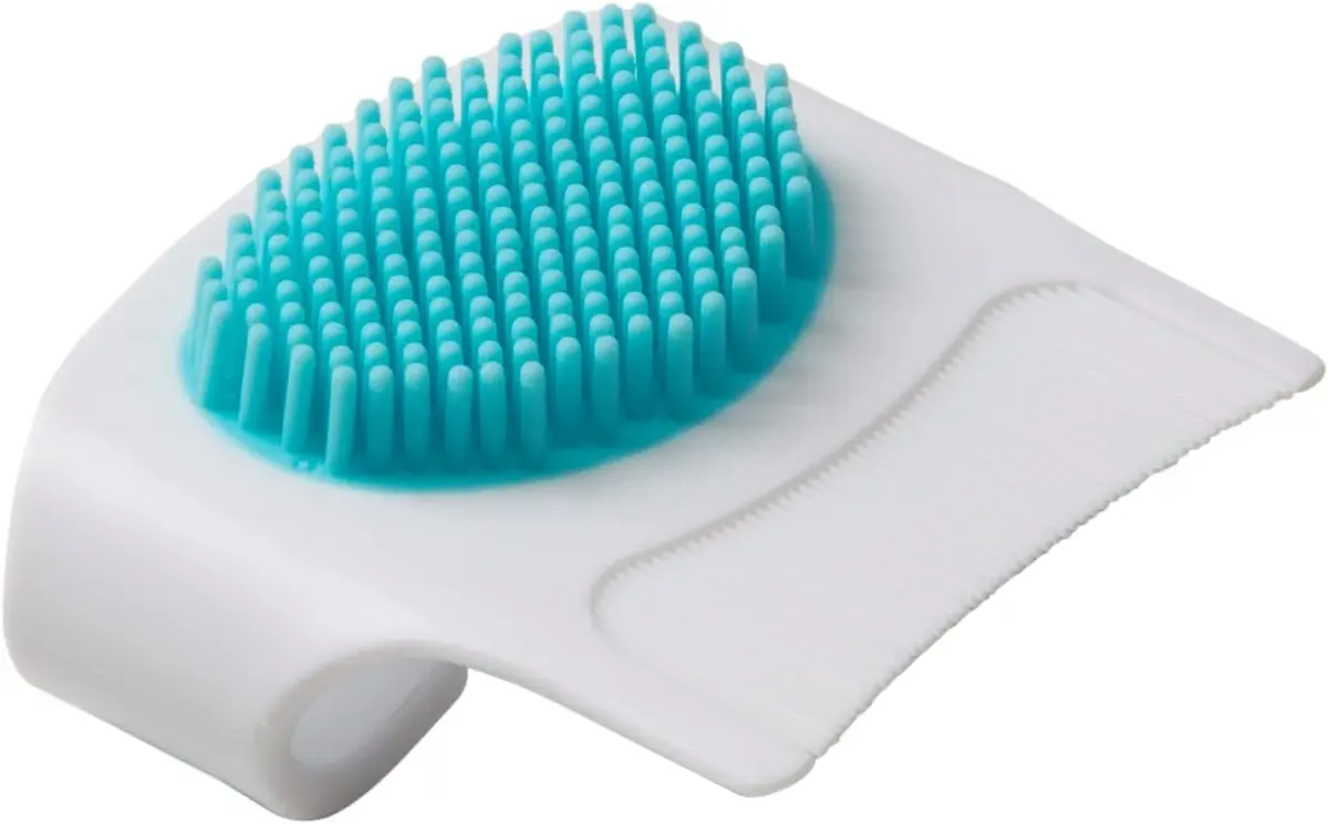 Safety 1st Cradle Cap Brush and Comb Set | 2-in-1 Gentle Scalp Care for Newborns - main product image