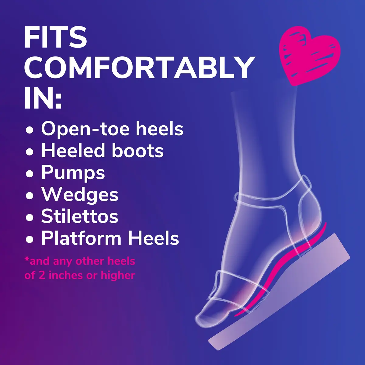 Dr. Scholl's Shoe Insert for High Heels | All-Day Comfort & Shock Absorption (70-120 chars) - view 3
