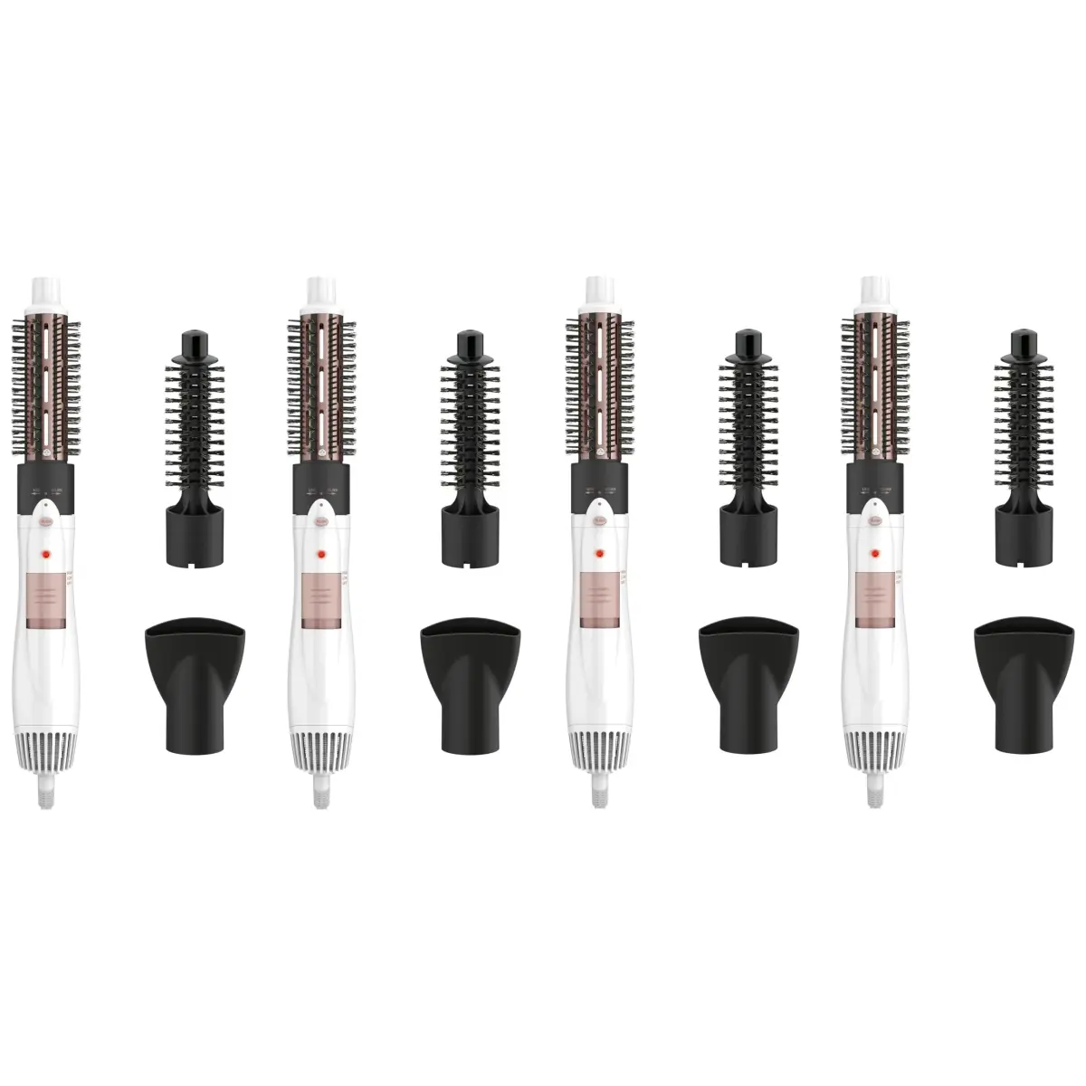 Conair Double Ceramic 3-in-1 Hot Air Brush with 4 Interchangeable Attachments | 1000W Styling Tool for Curls & Straight Styles - main product image