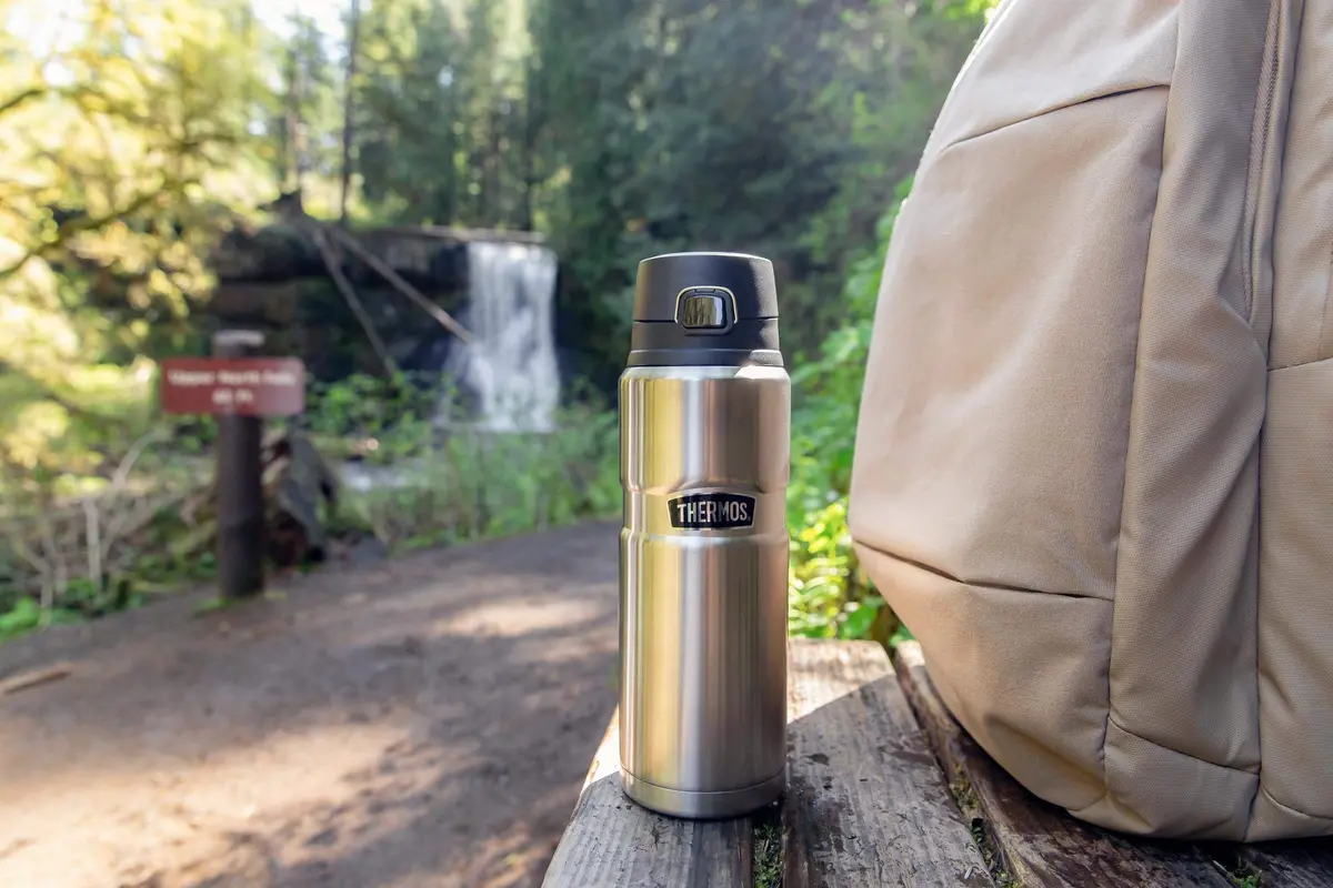 THERMOS Stainless King Vacuum-Insulated Drink Bottle 24oz | Keeps Drinks Hot 18h Cold 24h - view 7