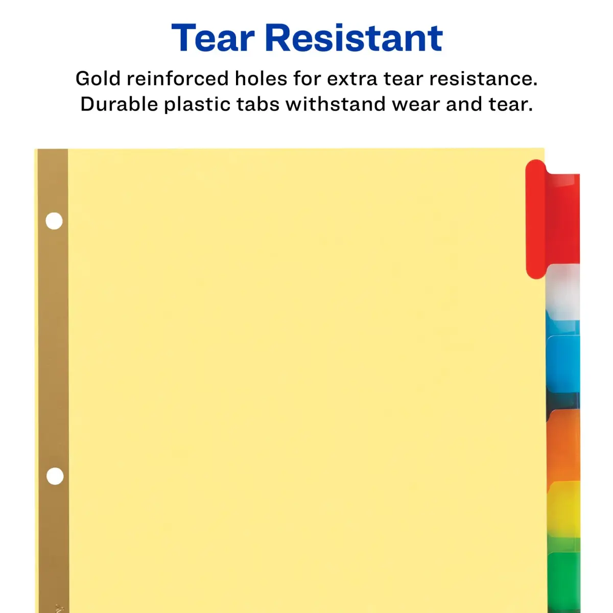 Avery 8-Tab Binder Dividers with Big Tabs, Multicolor Inserts, 48-Tab Set | Organize School, Office, or Home - view 4