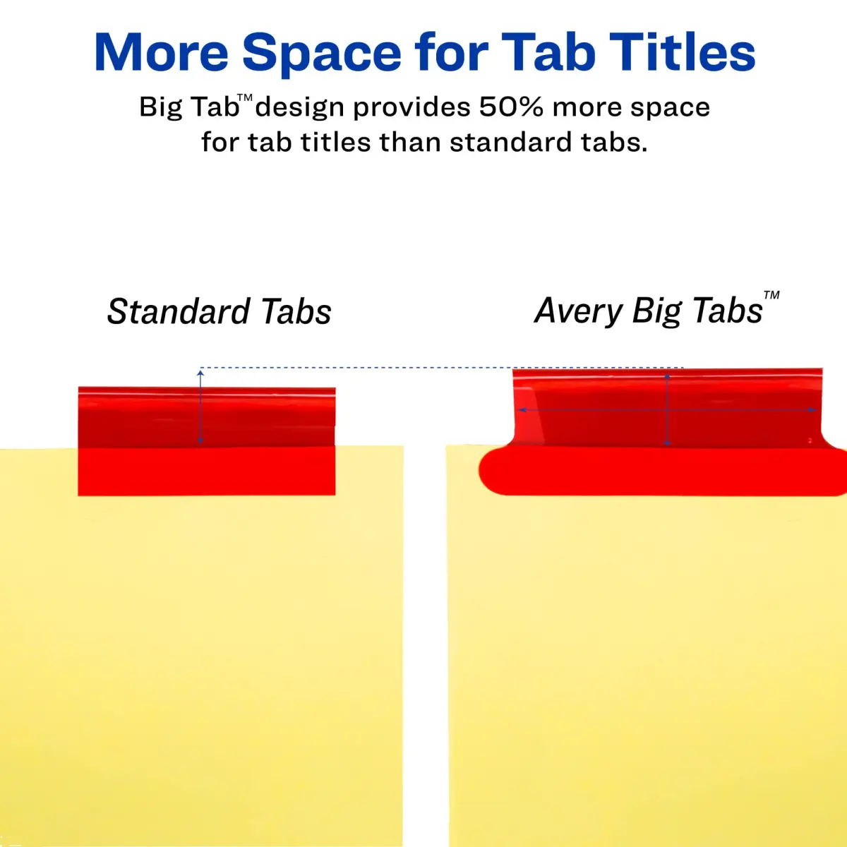 Avery 8-Tab Binder Dividers with Big Tabs, Multicolor Inserts, 48-Tab Set | Organize School, Office, or Home - view 5