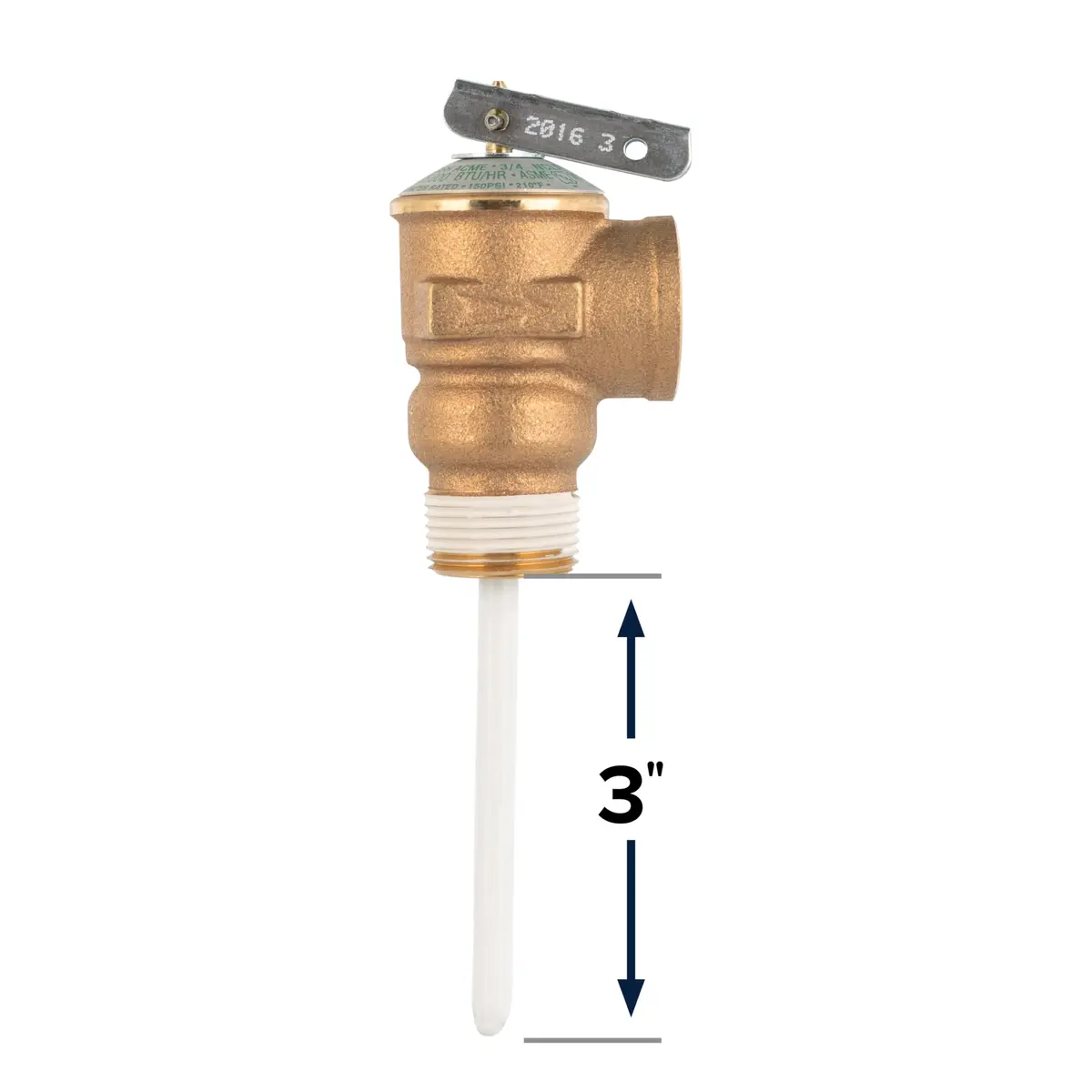 Camco Automatic Temperature and Pressure Relief Valve with Extension Probe, 3/4-inch NPT, 150 PSI, Pack of 12 | CSA Certified to ANSI Z21.22 - view 2