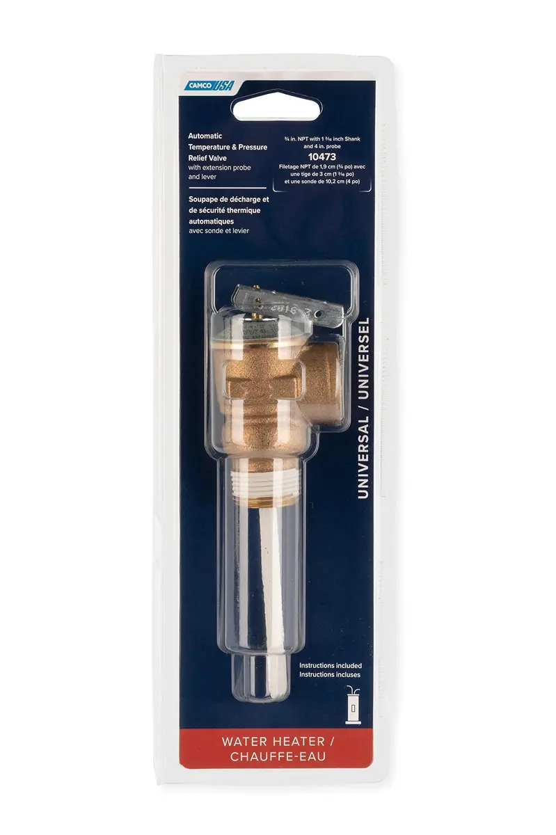 Camco Automatic Temperature and Pressure Relief Valve with Extension Probe, 3/4-inch NPT, 150 PSI, Pack of 12 | CSA Certified to ANSI Z21.22 - view 4