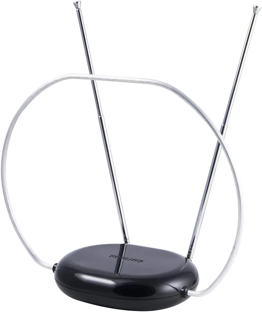 Philips Rabbit Ears Indoor TV Antenna | 4K/1080p Compatible, Pack of 6, Tabletop Design - main product image