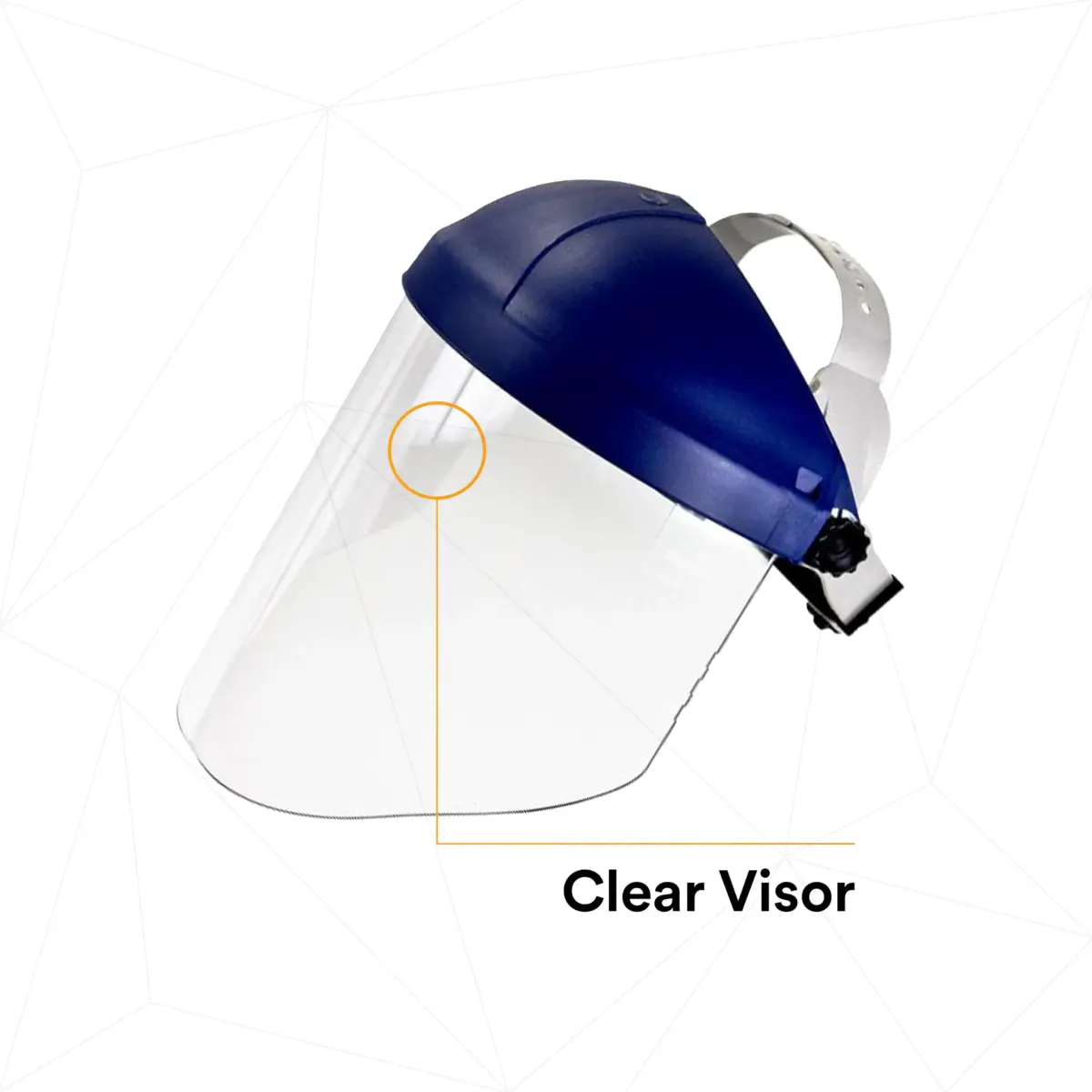 3M H8A Ratchet Headgear and WP96 Clear Polycarbonate Faceshield System, 5-Pack | ANSI Z87.1 Certified - view 5