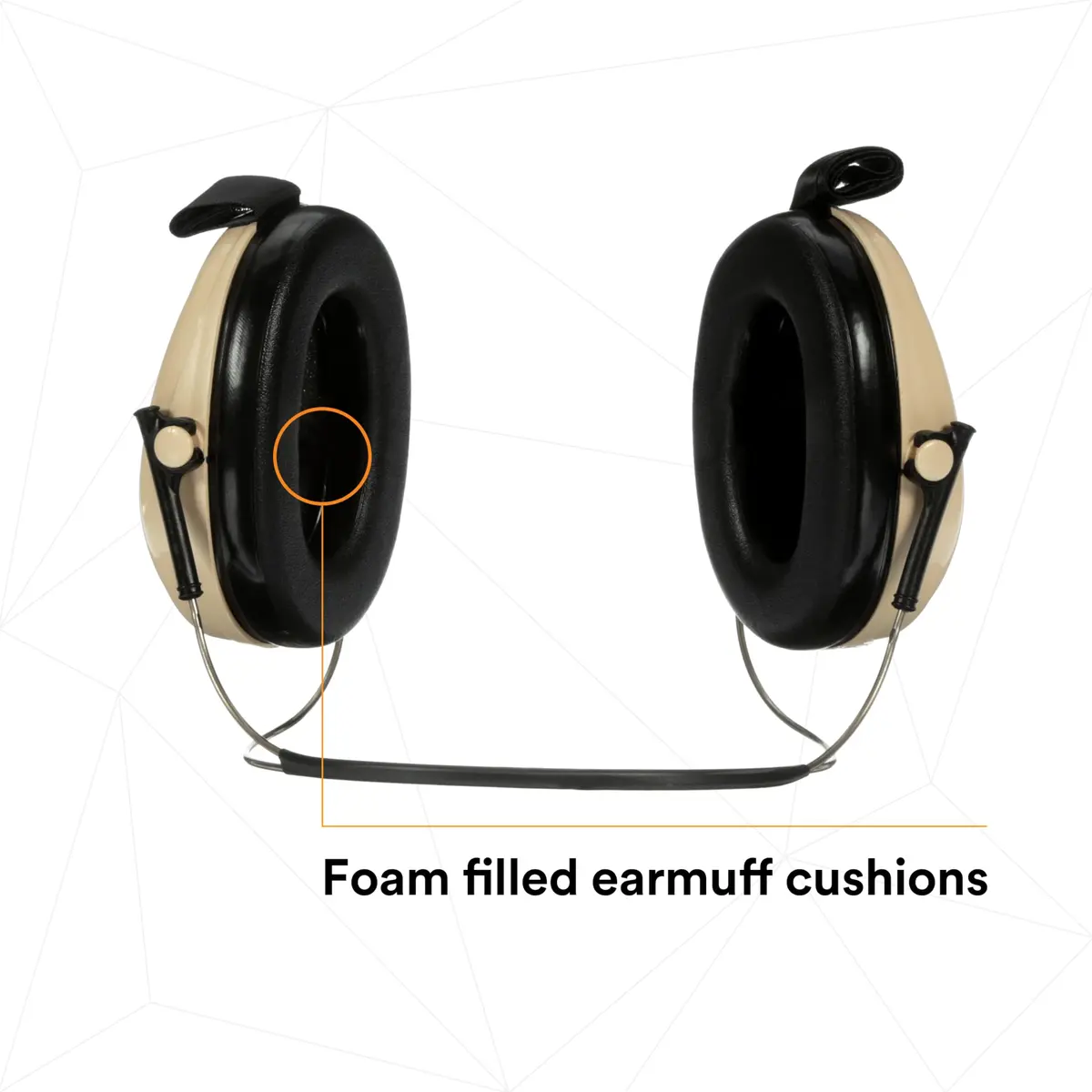 3M PELTOR Optime 95 Earmuffs, Behind-the-Head, 21 dB NRR, 78 oz (2.22 kg) | Industrial Hearing Protection - view 6
