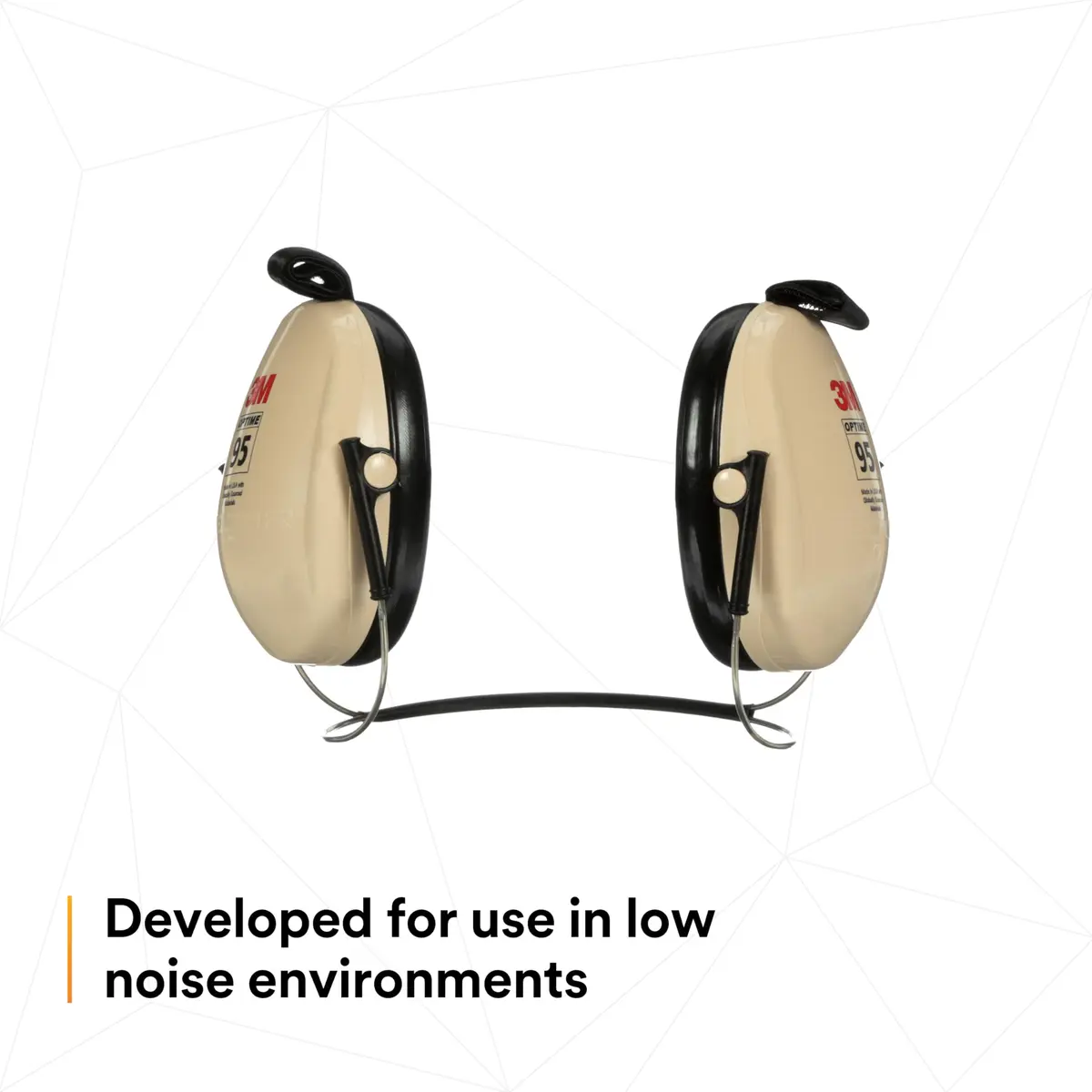 3M PELTOR Optime 95 Earmuffs, Behind-the-Head, 21 dB NRR, 78 oz (2.22 kg) | Industrial Hearing Protection - view 4