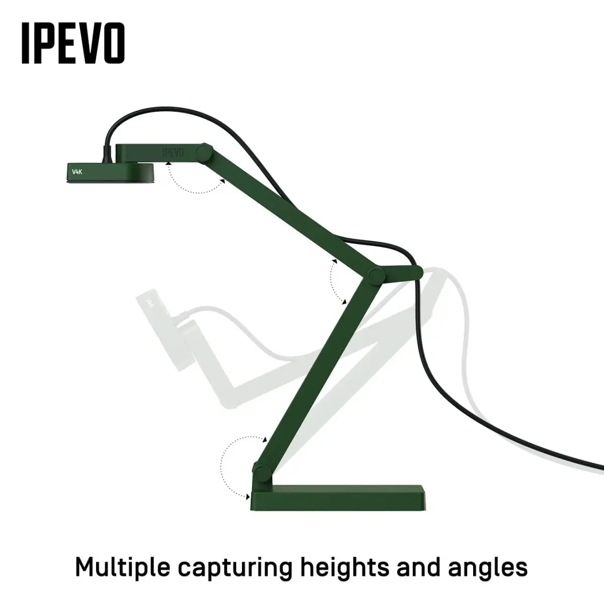 IPEVO V4K Ultra High Definition 8MP USB Document Camera Pack of 8 | Classroom-Ready Visualizer for Live Demo & Web Conferencing - view 5