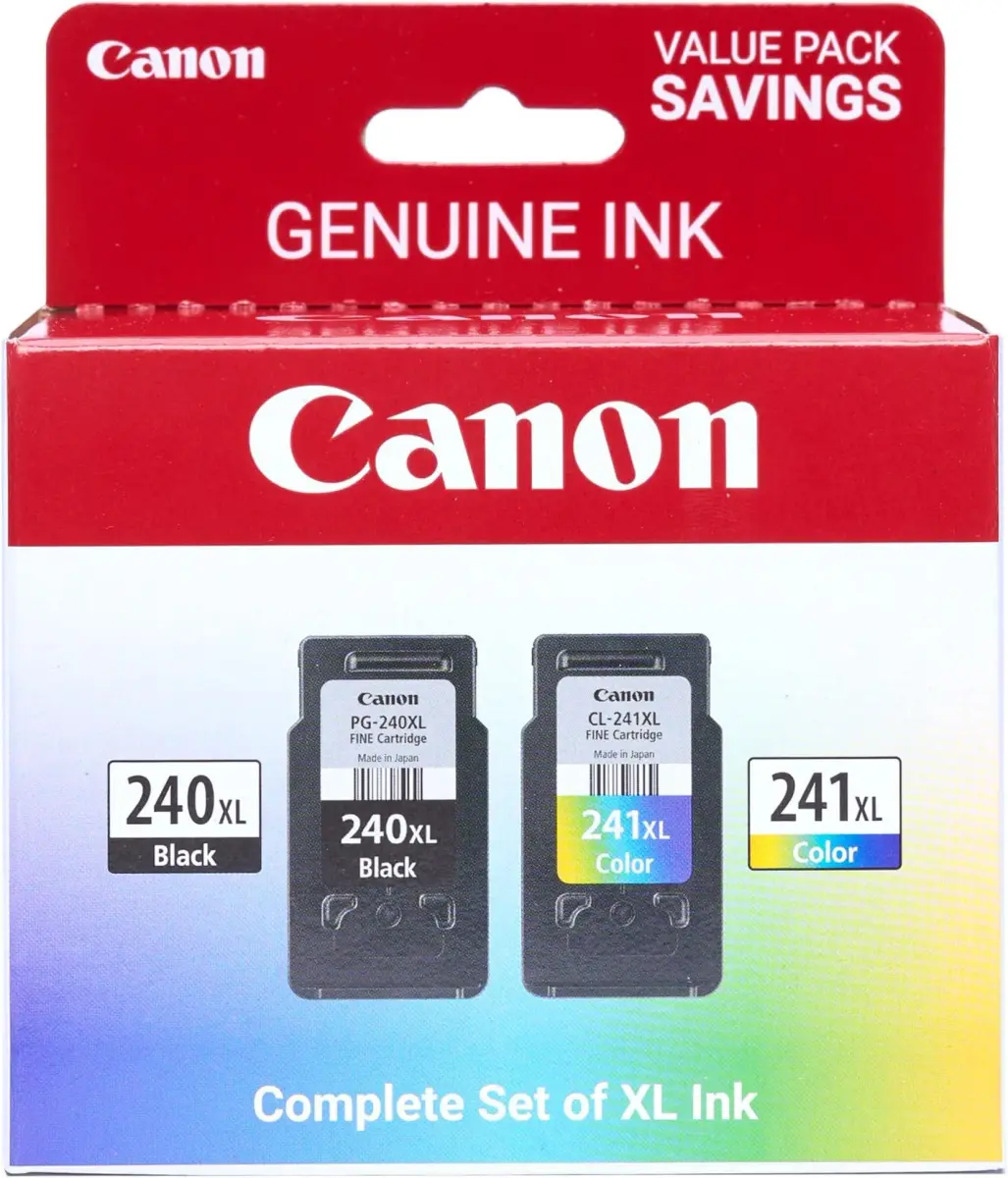 Canon Genuine Ink PG-240 XL/CL-241 XL Value Pack (2 Cartridges, 24 Ink Units Total) | Compatible with Canon PIXMA Printers - main product image