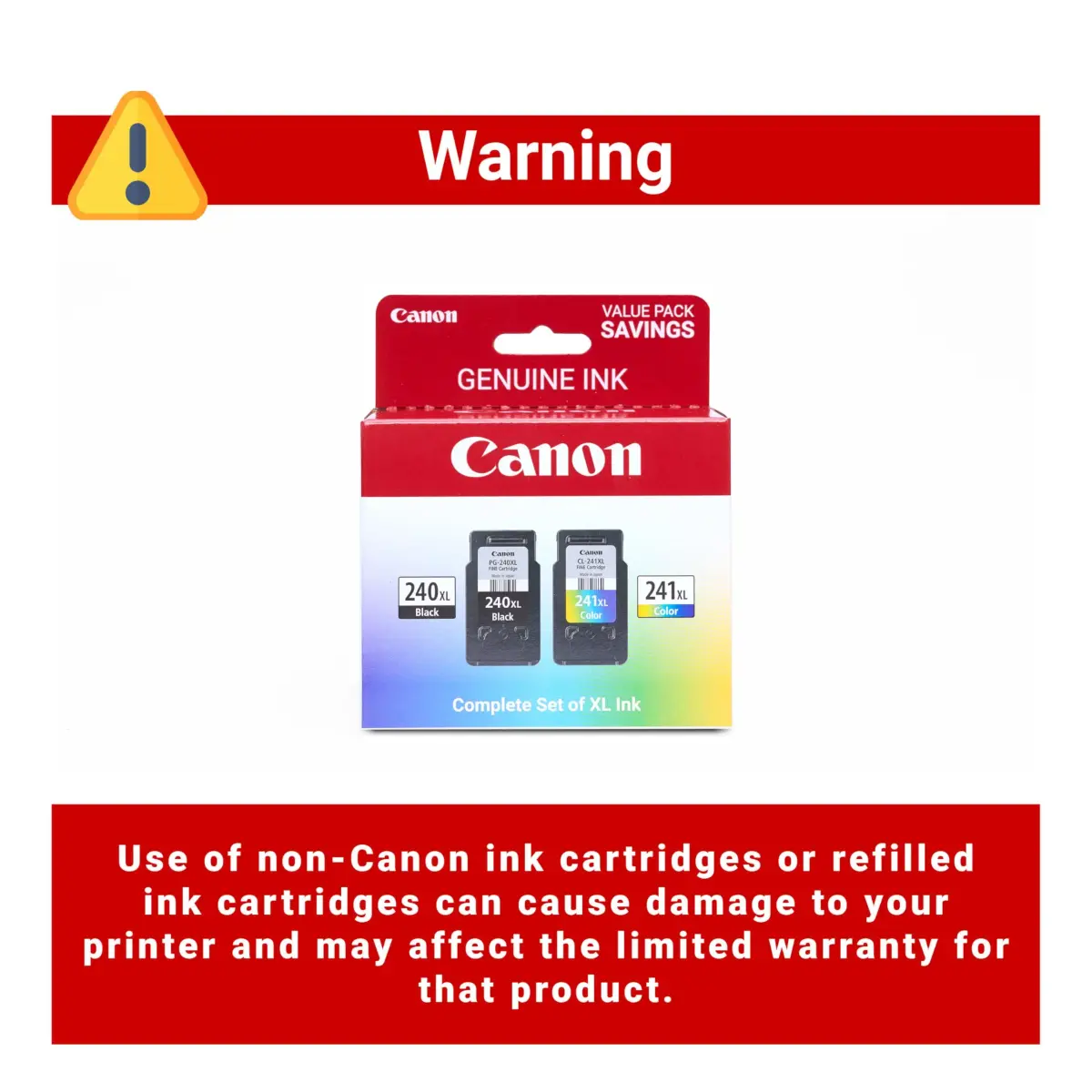 Canon Genuine Ink PG-240 XL/CL-241 XL Value Pack (2 Cartridges, 24 Ink Units Total) | Compatible with Canon PIXMA Printers - view 3