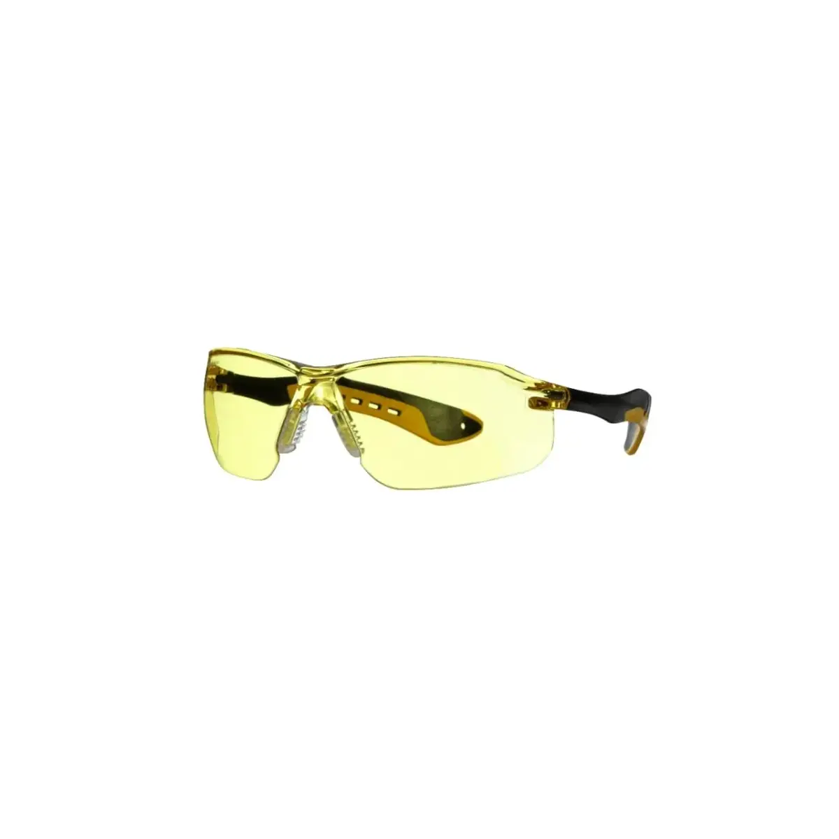 3M Flat Temple Safety Eyewear Pack of 6 | Impact-Resistant, Blocks 99.9% UV, Amber Lens, Scratch-Resistant Coating - view 6