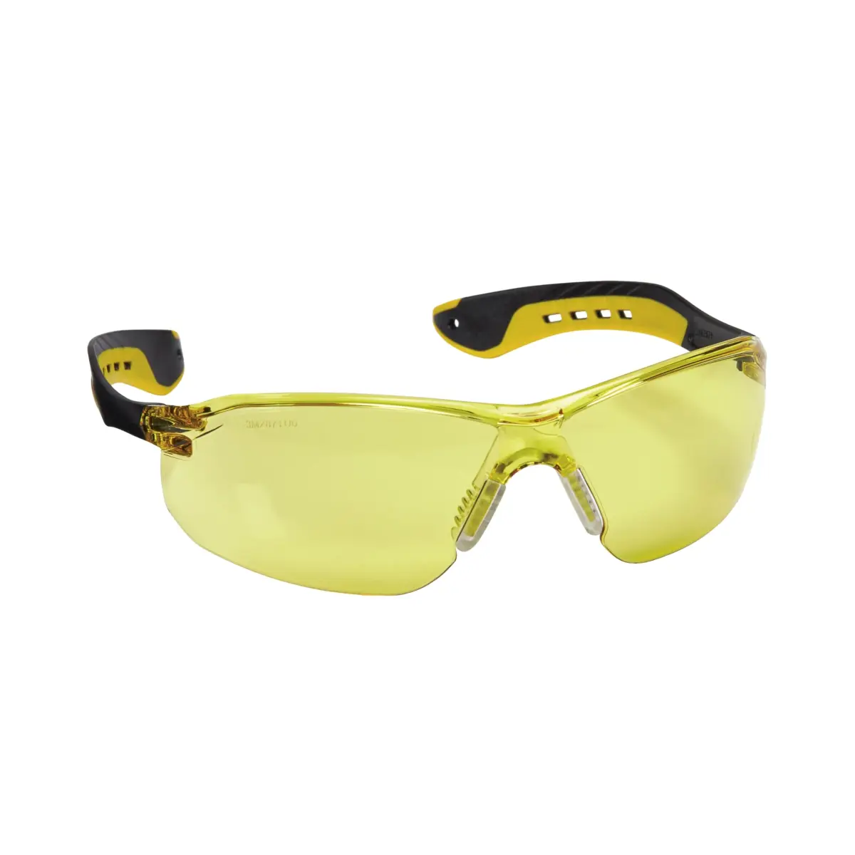 3M Flat Temple Safety Eyewear Pack of 6 | Impact-Resistant, Blocks 99.9% UV, Amber Lens, Scratch-Resistant Coating - view 2
