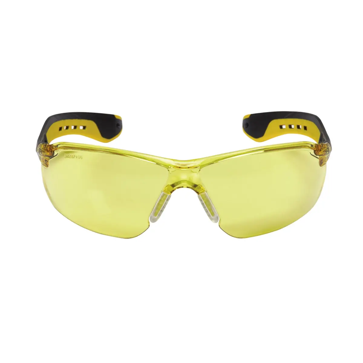 3M Flat Temple Safety Eyewear Pack of 6 | Impact-Resistant, Blocks 99.9% UV, Amber Lens, Scratch-Resistant Coating - view 3