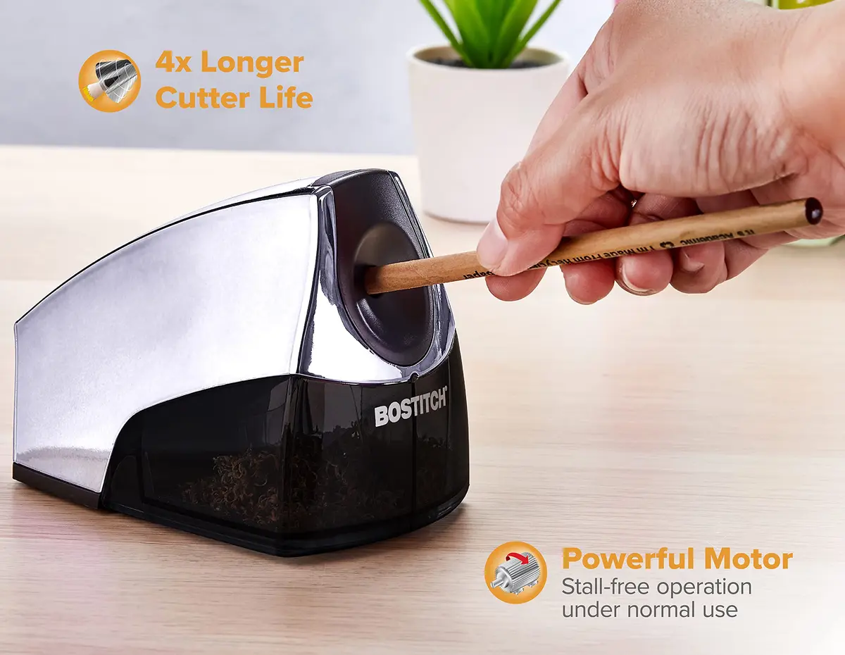 Bostitch Office Electric Pencil Sharpener Pack of 6 | Heavy-Duty Stall-Free Motor - view 2