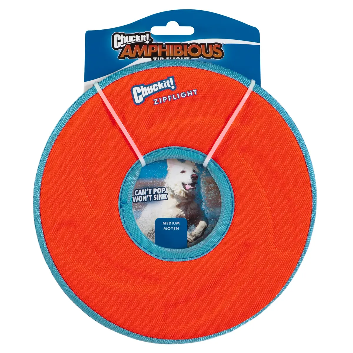 Chuckit! Amphibious ZipFlight Floating and Flying Disc Dog Toy, Medium (8.5") 12-Pack | Floats & Flies for Long-Distance Fetch - view 5