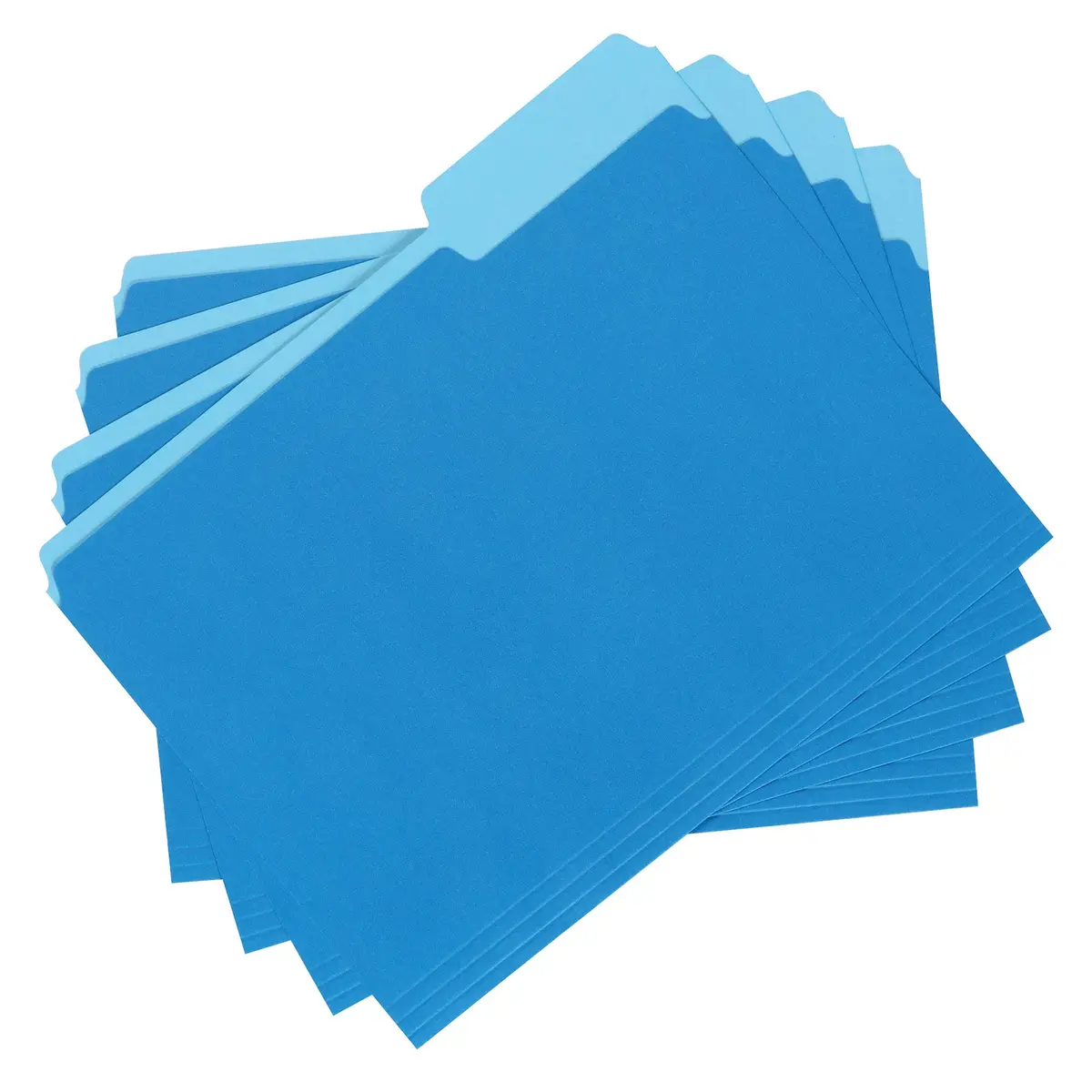 Amazon Basics File Folders for Organization, Letter Size, 1/3 Cut Tab, Blue, Pack of 360 | 360 Folders for Everyday Filing - view 4