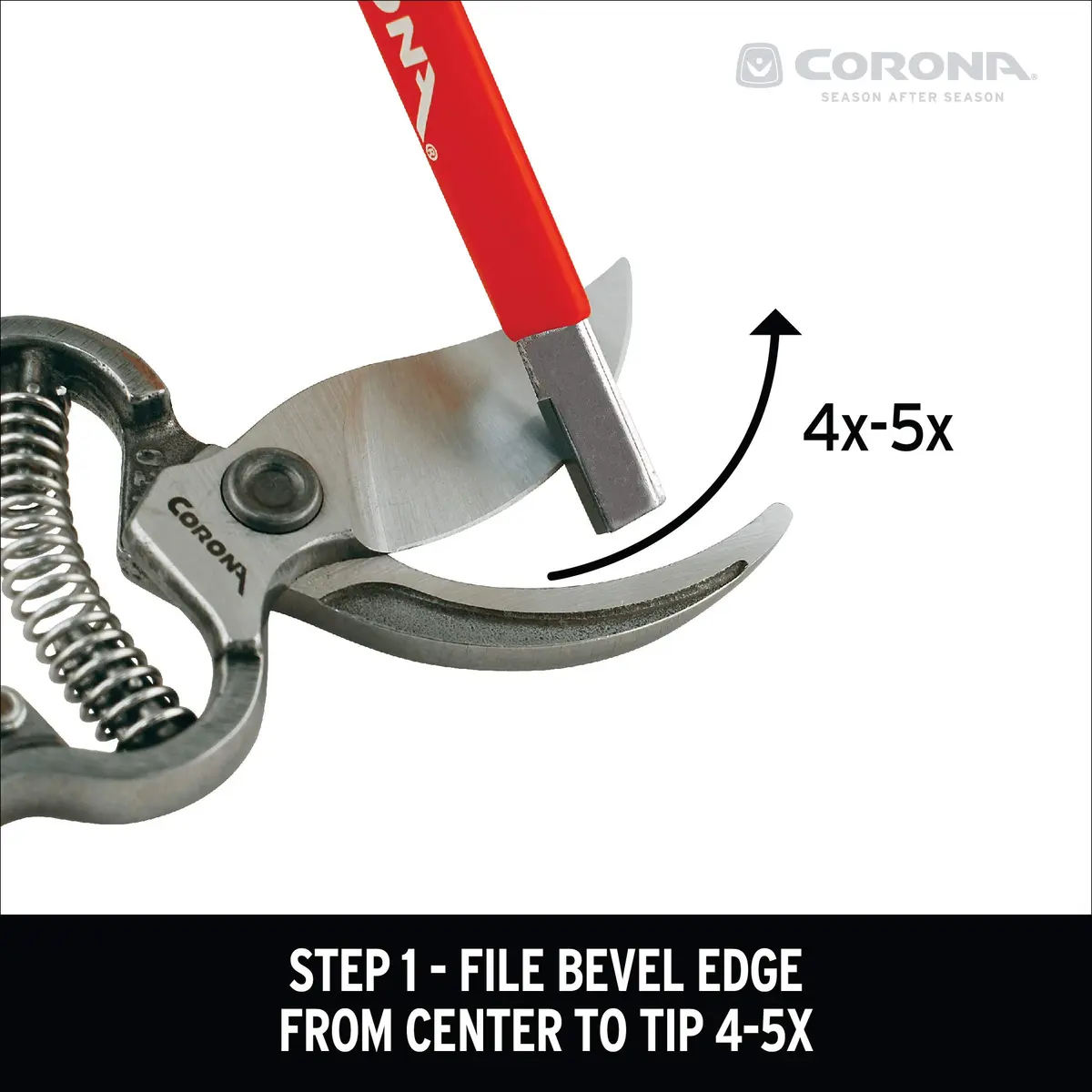 Corona Tools Handheld Garden Tool Sharpener 12-Pack | Tungsten Carbide Blade Sharpener for Pruning Shears, Loppers, Hedge Clippers & More - view 3