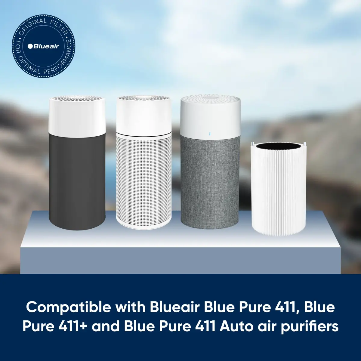 Blueair Blue Pure 411 Series AllergenBlock Filter Pack of 11 | Genuine Replacement for 411, 411+ and 411Auto Air Purifiers - view 2