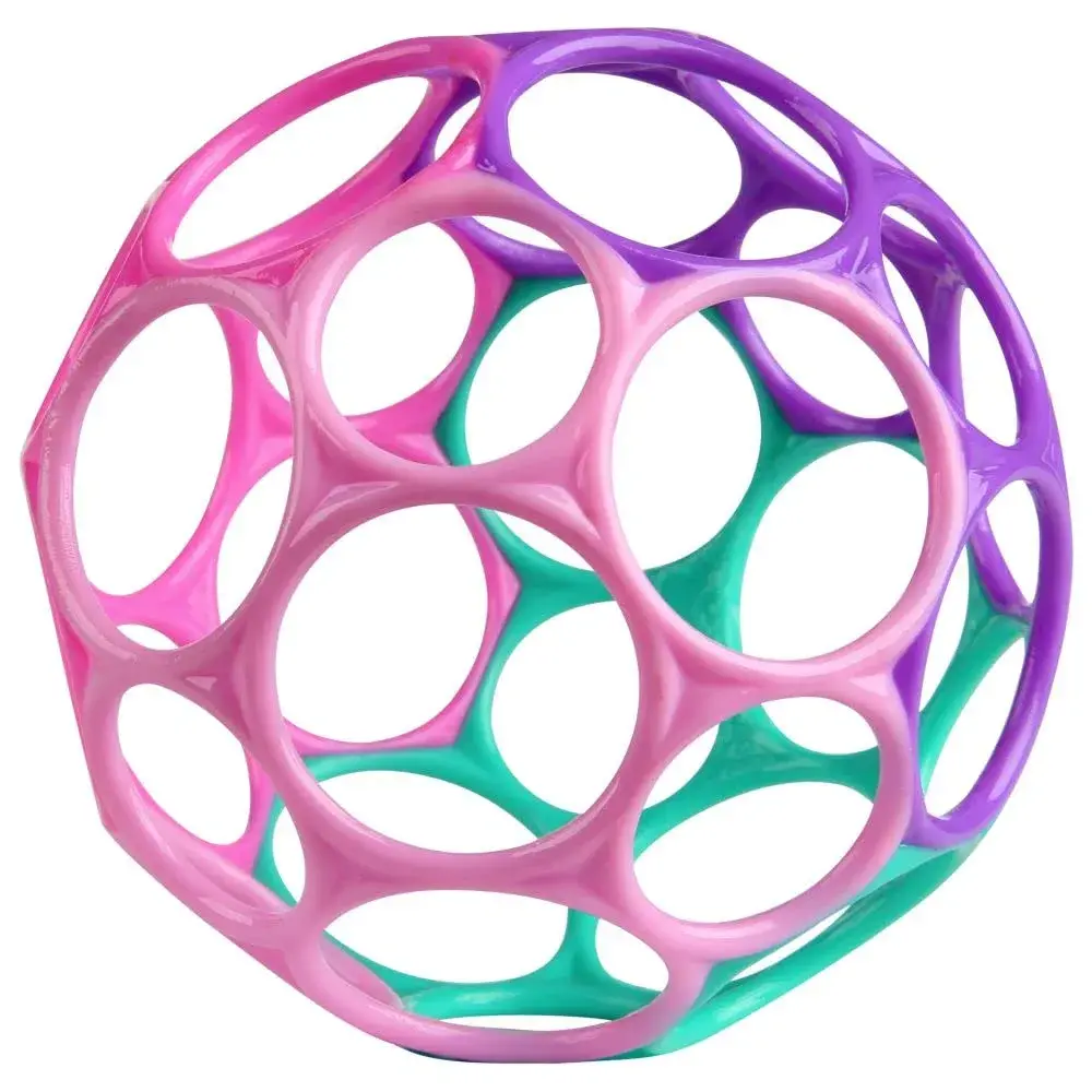 Bright Starts Oball Easy-Grasp Baby Rattle Ball, Pink, 6-Pack | BPA-Free for Newborns and Up - view 6