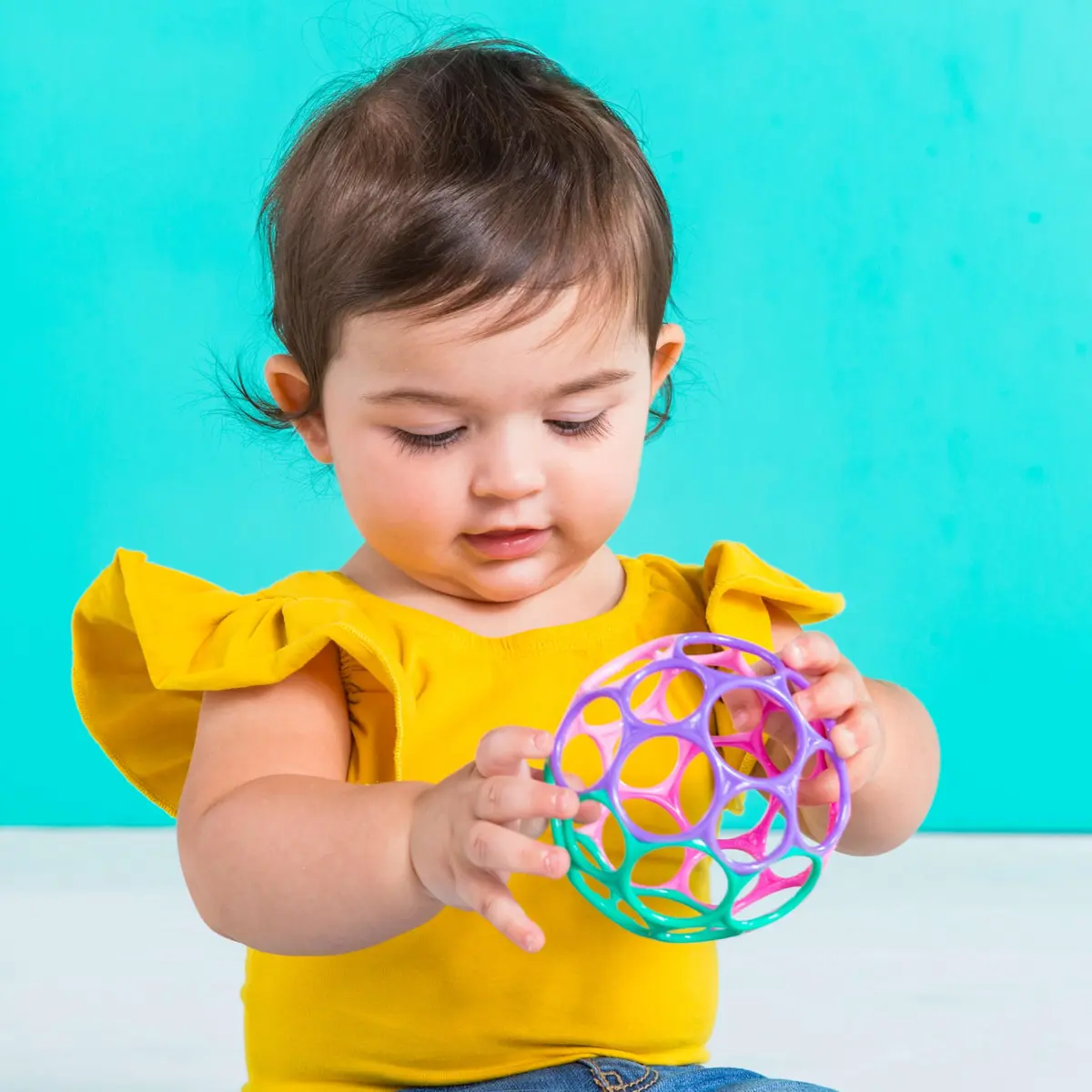 Bright Starts Oball Easy Grasp Classic Ball Infant Toy, 4 Inches, Pack of 6 | BPA-Free, Newborn+ Toy - view 2