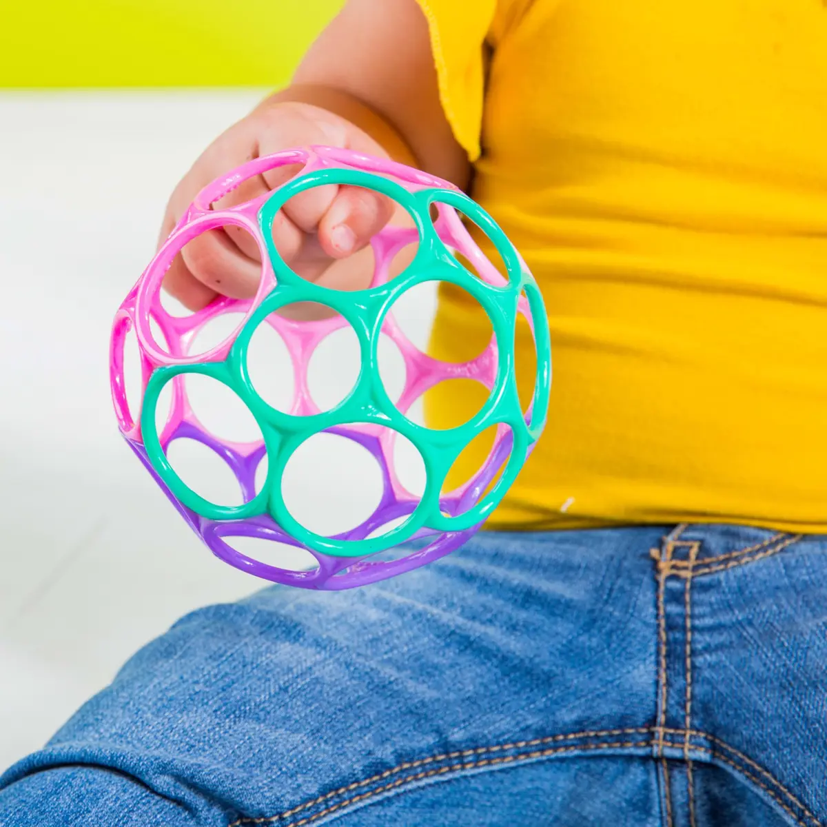 Bright Starts Oball Easy Grasp Classic Ball Infant Toy, 4 Inches, Pack of 6 | BPA-Free, Newborn+ Toy - view 3