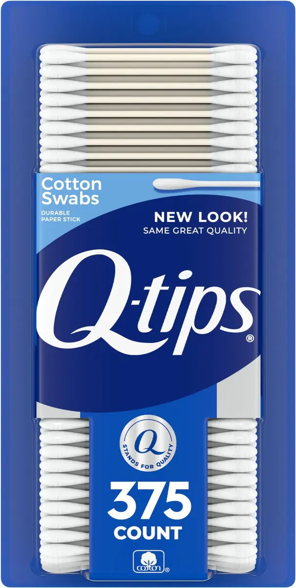 Q-tips Cotton Swabs 375 Count | 100% Cotton, Gentle & Versatile (70-120 chars) - main product image