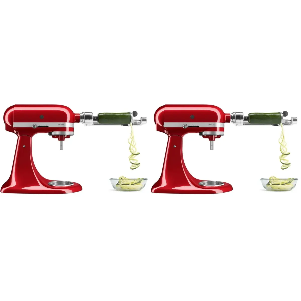 KitchenAid KSM1APC Fruit and Vegetable Spiralizer Attachment with 5 Blades, 2.0 kg (4.4 lb) | Premium Metal Construction for Stand Mixers - main product image