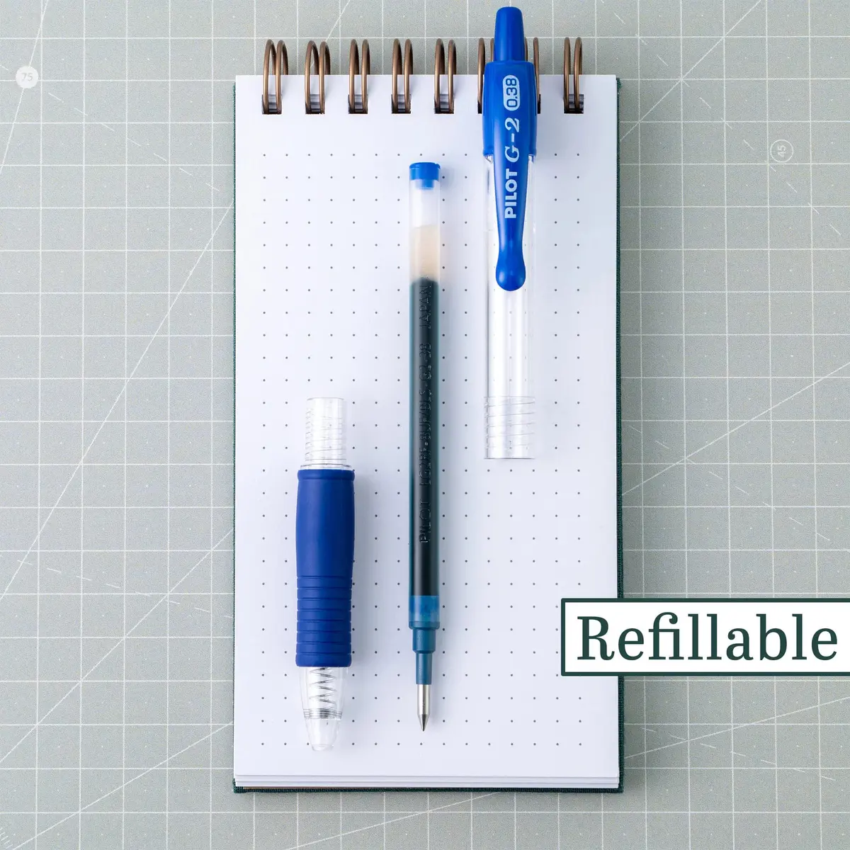 PILOT G2 Premium Retractable Gel Pens, Ultra Fine 0.38mm, Blue Ink, 12 Count (Pack of 12) | Smooth Writing, Long-Lasting, Refillable - view 3