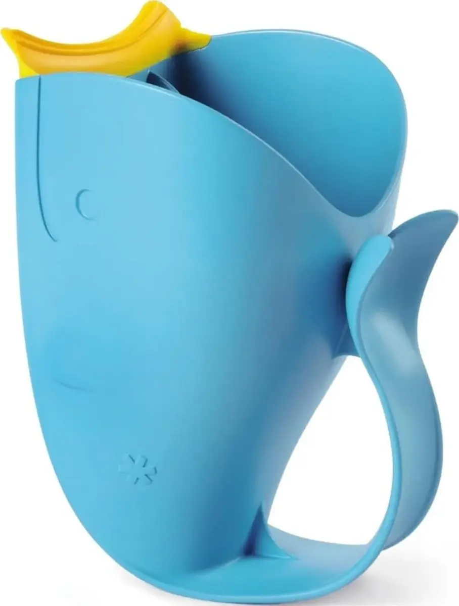 Skip Hop MOBY Tear-Free Bath Rinse Cup Grey 710ml (24 fl oz) | Patented Waterfall Design - main product image