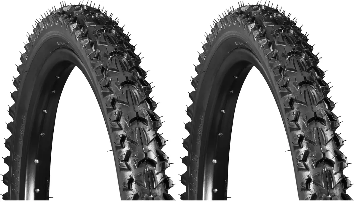 Schwinn Replacement Bike Tire 20" x 1.95" | Wide & Blocky Knobs for Mountain Trails - main product image
