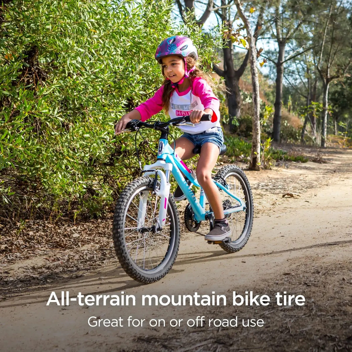 Schwinn Replacement Bike Tire 20" x 1.95" | Wide & Blocky Knobs for Mountain Trails - view 2