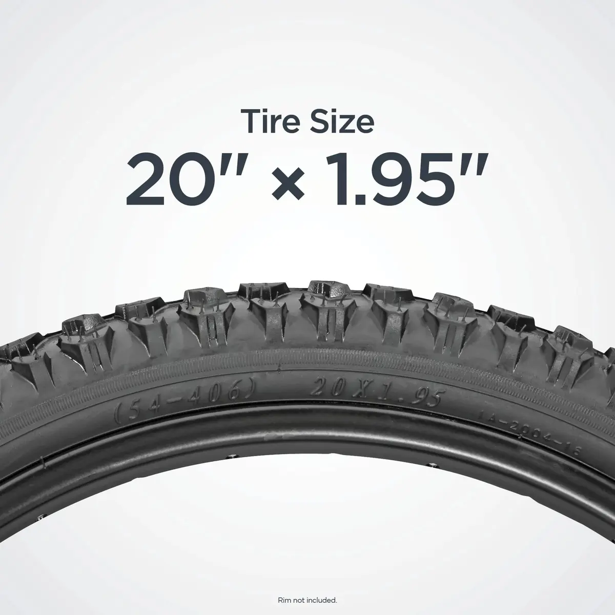 Schwinn Replacement Bike Tire 20" x 1.95" | Wide & Blocky Knobs for Mountain Trails - view 3