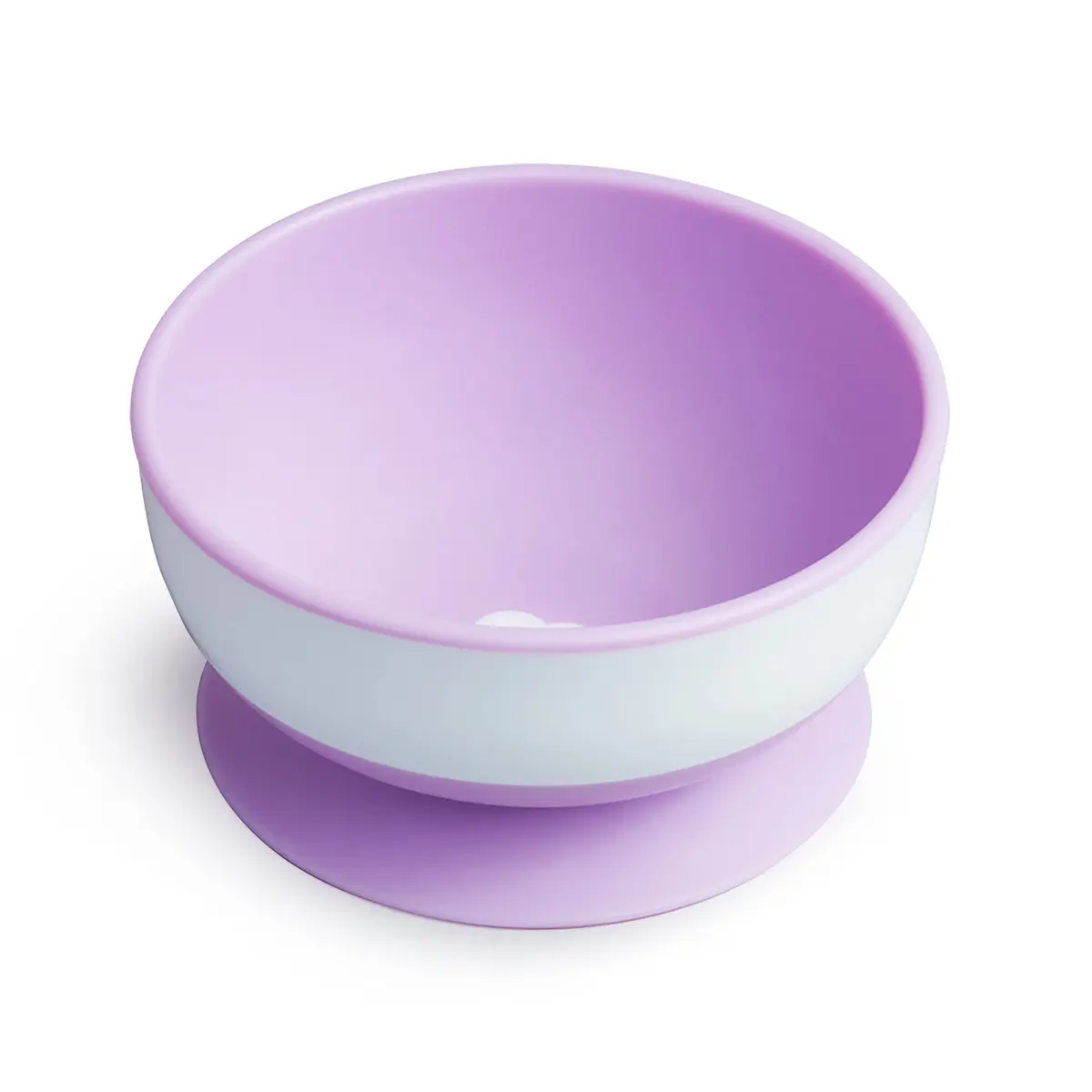 Munchkin Stay Put Suction Bowls Blue/Green/Purple 8oz (237ml) | BPA-Free Silicone Baby & Toddler Feeding Set - view 5