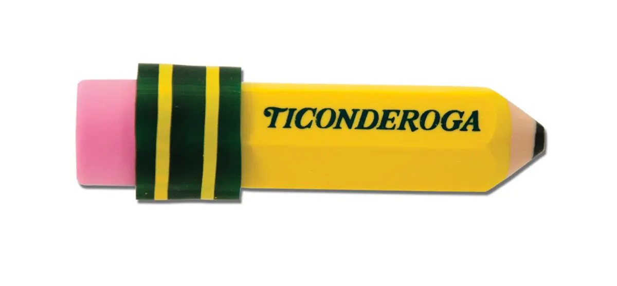 Ticonderoga Pencil Shaped Erasers, Yellow 432 Count (12 Packs) | Smudge-Free Corrections - view 2