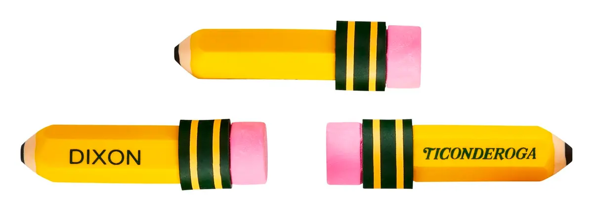 Ticonderoga Pencil Shaped Erasers, Yellow 432 Count (12 Packs) | Smudge-Free Corrections - view 4