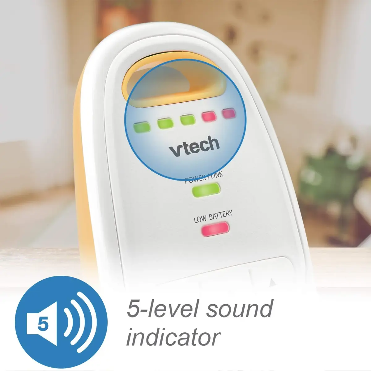 VTech Upgraded Audio Baby Monitor with Rechargeable Battery, Long Range, Crystal-Clear Sound, Pack of 4 | DECT 6.0 Digital Audio - view 5