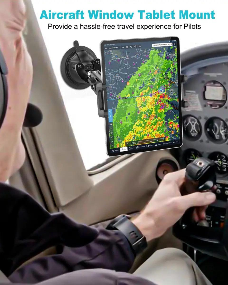 Dosvsi Pilots Tablet Holder with Strong Suction Cup | Aircraft Mount for 4-13" Devices - view 2