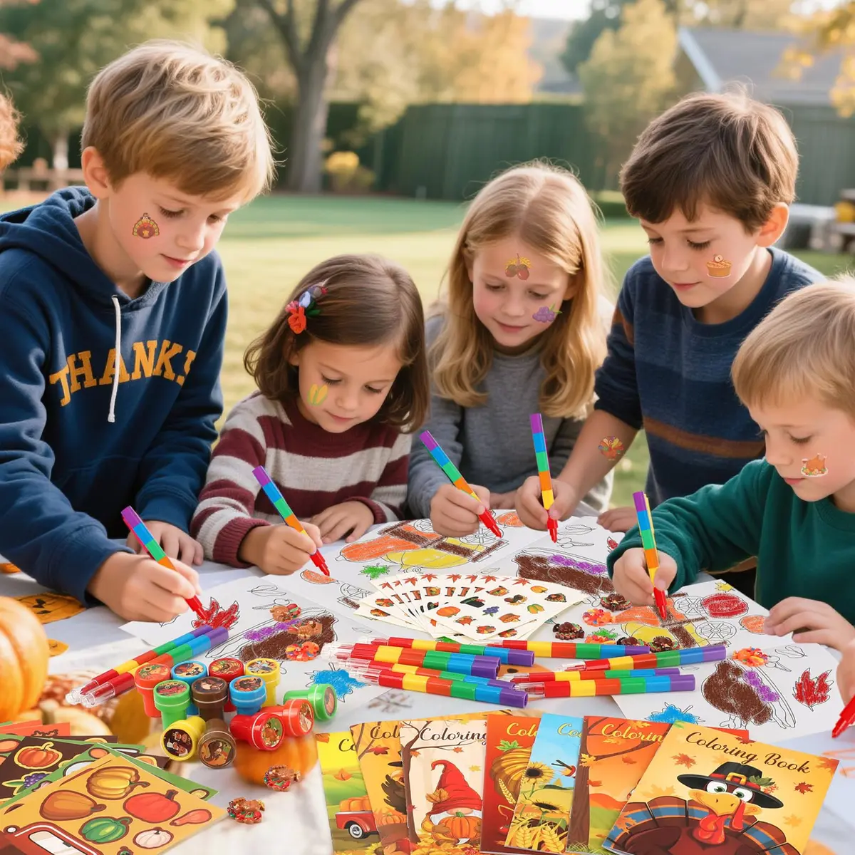 BenLouis Thanksgiving Party Favors Classroom Prizes for Kids | 336pcs Fall Harvest Assortment - view 6
